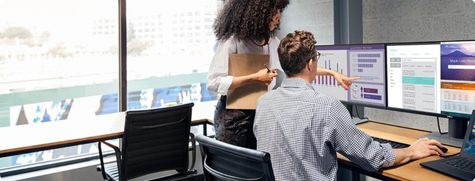 Dell P2319H – ergonomia i zarządzanie kablami