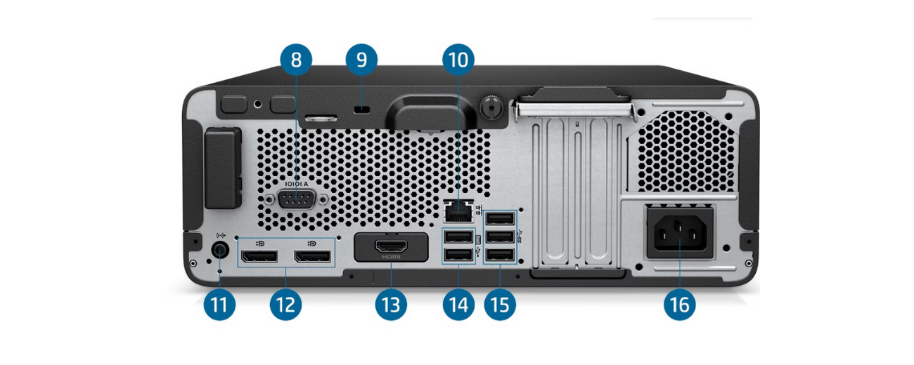 HP ProDesk 600 G6 SFF Ports