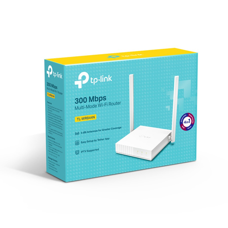 TP-LINK Router WR844N WiFi N300 1WAN 4xLAN 