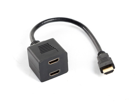 Adapter LANBERG HDMI (m) / 2xHDMI (ż)