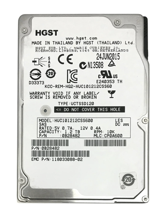 HGST 2,5" 1,2T SAS 0B28482 520B