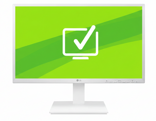 Monitor LED LG Flatron 24" LED BK550Y White